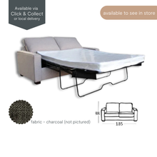 Maxwell Double Sofa Bed - Charcoal