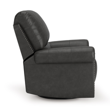 Side profile showing glider base and generous seat depth of Shadsburne recliner.
