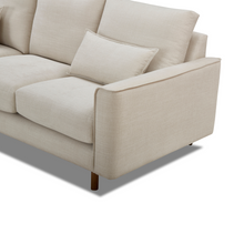 alpine sofa loft linen fabric arm close up