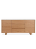 Cleo buffet with scratch resistant, marble-look ceramic top