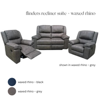 flinders recliner suite + waxed rhino