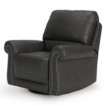 Angled view showing smooth contours and classic detailing of Shadsburne recliner.