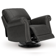 Recliner fully extended, showing footrest and recline function.