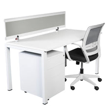 Single Complete Desk with Screen